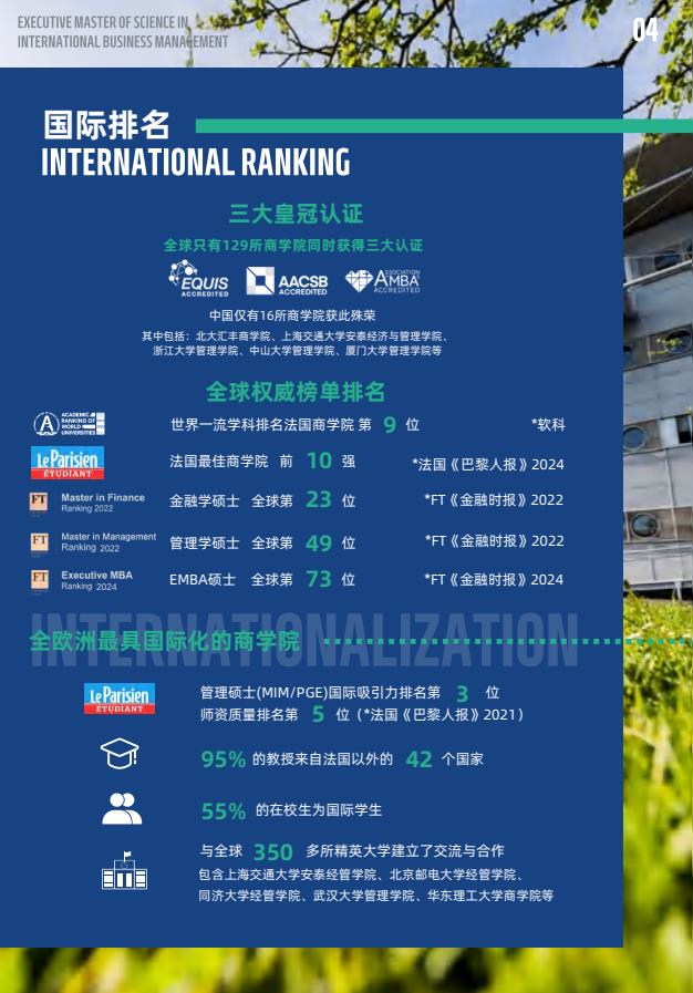 EMSclBM高級國際工商管理碩士簡章-法國雷恩商學院